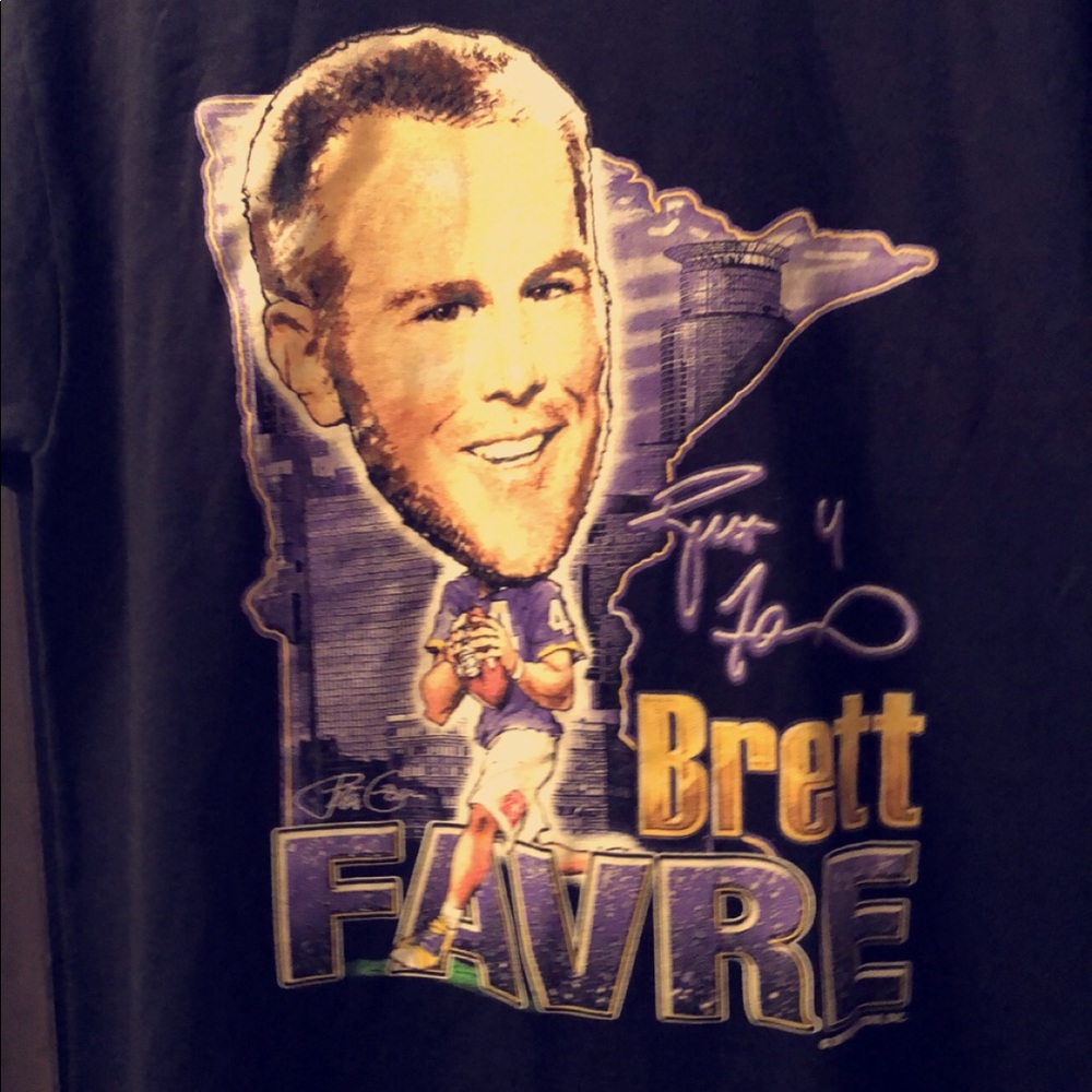 Brett Favre Minnesota Vikings t shirt